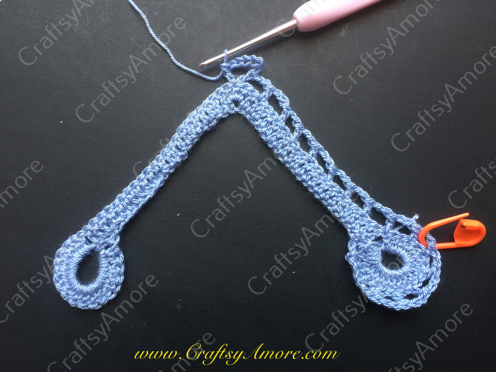 Crochet Lace Heart Motif Free Pattern for Valentine Dress 