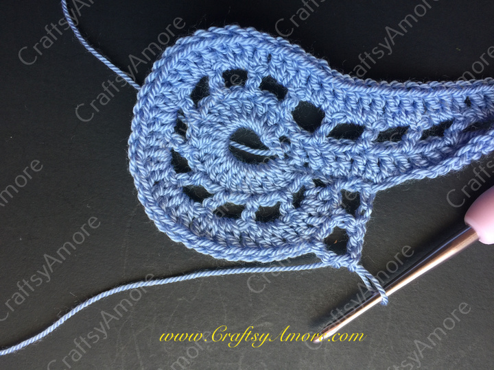 Crochet Lace Heart Motif Free Pattern for Valentine Dress