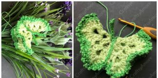 Crochet 3D Butterfly with Picot Edging Free Pattern Step by Step Tutorial