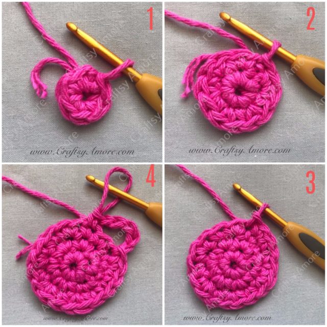 Crochet Little Goldfish Bag Free Pattern - Body 1