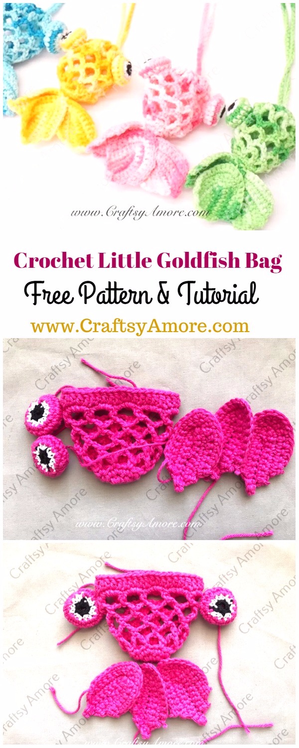 Crochet Little Goldfish Bag Free Pattern & Tutorial