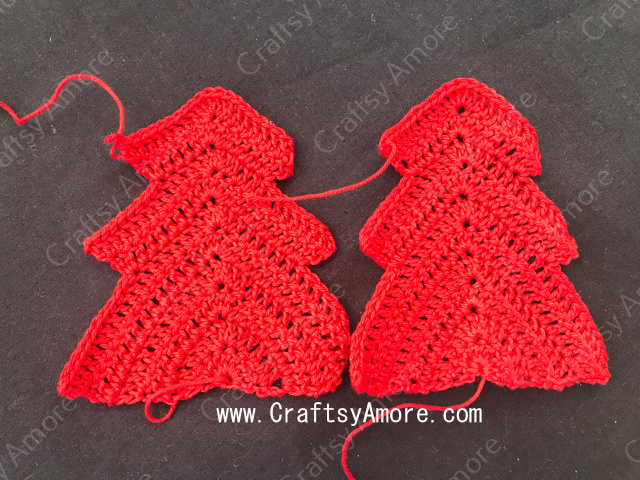 Crochet Christmas Tree Ornament Free Pattern Tutorial
