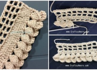 Crochet Fold Petal Edging Free Pattern & Tutorial