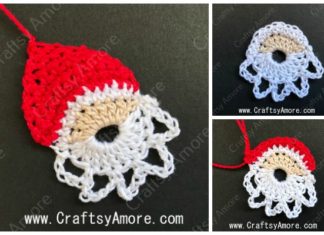 Simple Crochet Santa Motif Free Pattern & Tutorial