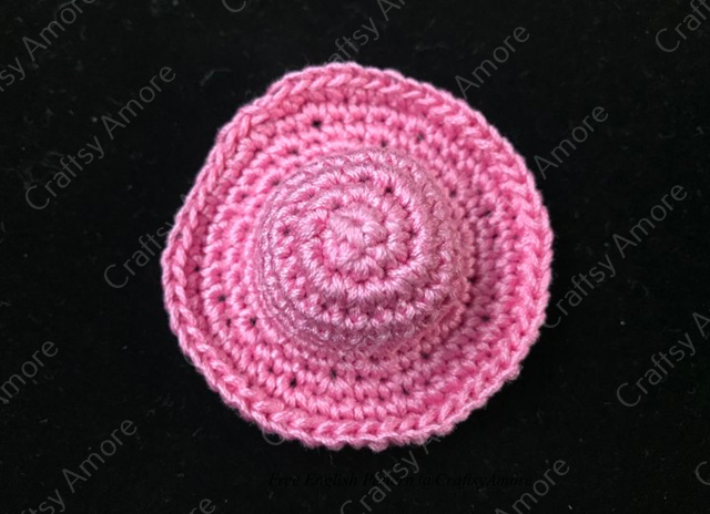Crochet Mini Flower Hat Free Pattern