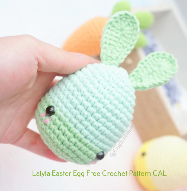 Lalyla Easter Bunny Egg Free Crochet Pattern CAL