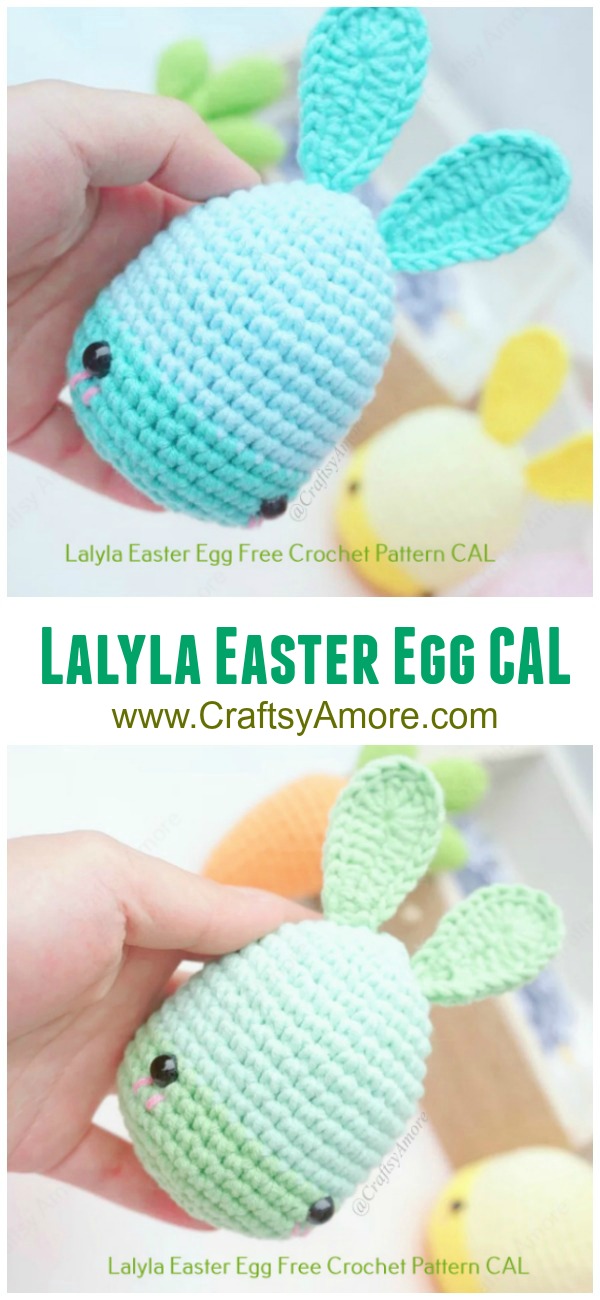 Lalyla Easter Bunny Egg Free Crochet Pattern CAL