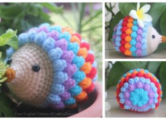 Amigurumi Rainbow Hedgehog Free Crochet Pattern