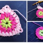 Crochet Puff Triangle Free Pattern Tutorial