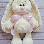 CraftsyAmore Crochet Fluffy Big Bunny Amigurumi Free Pattern English 02