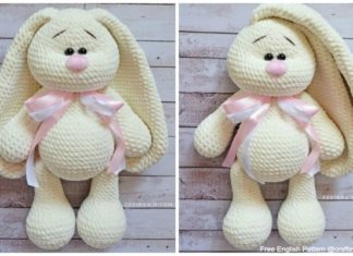 Crochet Big Flappy Ear Bunny Amigurumi Free Pattern