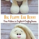 Crochet Big Flappy Ear Bunny Amigurumi Free Pattern