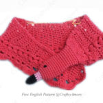 Puffy Cluster Swan Scarf Free Crochet Pattern