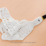 Puffy Cluster Swan Scarf Free Crochet Pattern