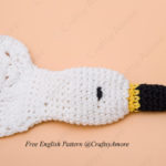 Puffy Cluster Swan Scarf Free Crochet Pattern