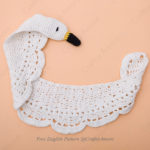Puffy Cluster Swan Scarf Free Crochet Pattern