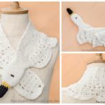 Puffy Cluster Swan Scarf Free Crochet Pattern