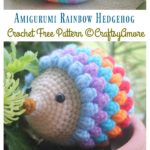 Amigurumi Rainbow Hedgehog Free Crochet Pattern