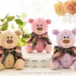 Amigurumi Patches Teddy Bear Free Crochet Pattern