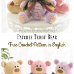 Amigurumi Patches Teddy Bear Free Crochet Pattern